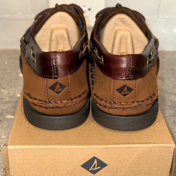 NIB Sperry Men's Authentic Original 2-Eye Boat Shoe Brown Buck - Picture 12 of 13